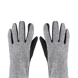 Bonjour Men Black & Grey Self Design Winter Gloves-image-56