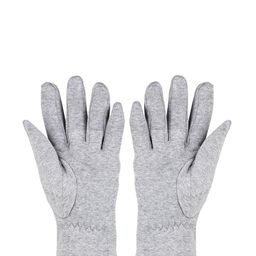 Bonjour Men Light Grey Checked Winter Gloves-image-89