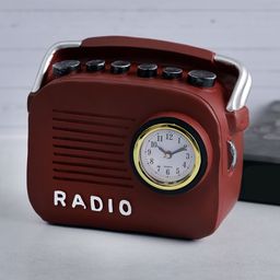 A Vintage Affair- Home Decor Maroon Vintage Radio Tabletop Accent Showpiece-image-96
