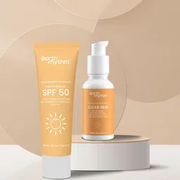 Earth Rhythm Set Of 2 Sunscreen SPF 50 - 50ml & Ultimate Glow Serum - 30ml-24