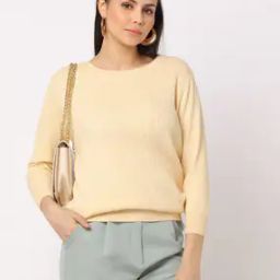 Cable-Knit Round-Neck Pullover-image-37