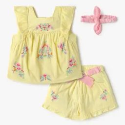 Embroidered Top & Shorts Gift Set-45
