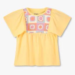 Girls Floral Decal Print Top-50