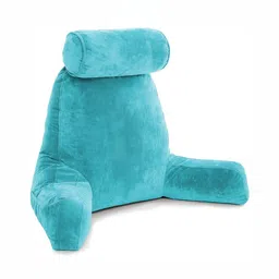 Pum Pum Turquoise Blue Fibre Filled Ultra Soft Therapedic Pillow With Detachable Bolster-image-87