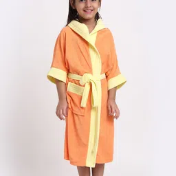 Creeva Solid Hooded Bath Robe-77