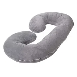Kuber Industries Grey Soft Comfort Maternity Pillow-25