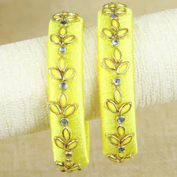 Asthetika Set Of 2 Kundan-Studded Bangles-41