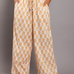 GAURANCHE Women Floral Printed Pure Cotton Lounge Pants-image-31