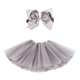 TILISM Girls Flared Skirt With Bow-image-59