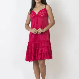 AVYAY Women Satin Baby Doll-picture-28