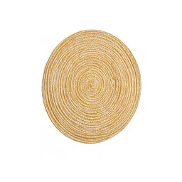 Homefab India Set Of 4 Mustard Yellow Solid Cotton Table Placemats image 4