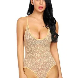 Aamarsh Pack Of 2 Self Design Net Baby Doll image 3
