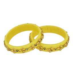 asthetika kids Asthetika Set Of 2 Kundan-Studded Bangles image 2