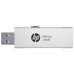 HP 818w 64GB USB 3.2 Flash Drive (Built-in Keyring Loop, 8Y6S9AA, Silver)-9
