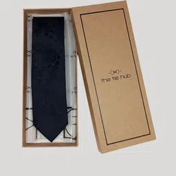 The Tie Hub Men Self Design Skinny Tie-picture-55