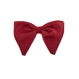 The Tie Hub Red Solid Butterfly Bow Tie-image-35
