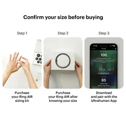 Ultrahuman Ring Air Smart Ring with Activity Tracker (Size 14, Upto 100 Meter Water Resistant, Bionic Gold) image 3