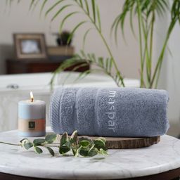 MASPAR Maspar Amor Blue Ultra-Soft Bamboo 650 GSM Bath Towel-image-15
