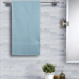 MASPAR Blue Solid Pure Cotton 215 GSM Bath Towel-image-59