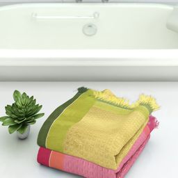 Athom Trendz Set Of 2 High Absorbant Bath Towel-image-16