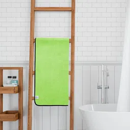 Softspun Microfiber Green 280 GSM Highly Absorbent Bath Towel-35