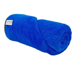 Softspun Microfiber Blue 280 GSM Microfiber Highly Absorbent Bath Towel-13