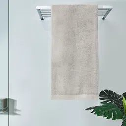 DDecor Unisex Grey Solid 600 GSM Live Beautiful Bath Towel-image-57