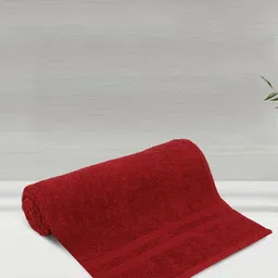 LUSH & BEYOND Maroon Striped Pure Cotton 500 GSM Bath Towel-picture-26