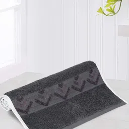 LUSH & BEYOND Grey 500 GSM Pure Cotton Hand Towel-picture-34
