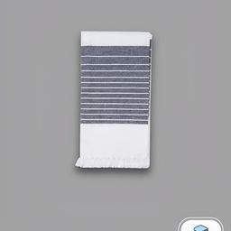 Ramraj White & Grey 3 Pieces Striped Cotton 150 GSM Bath Towel-24