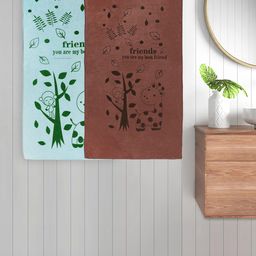 FABINALIV Kids Blue & Brown2 Pieces Printed Cotton Bath Towels-image-93