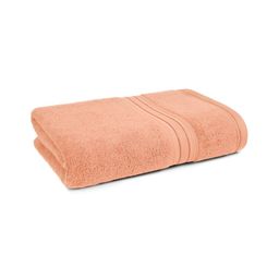 MYTRIDENT Peach-Coloured Cotton 500 GSM Bath Towel-4