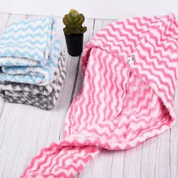 Kuber Industries Pink 3 Pieces Hair Wrapper 380 GSM-image-99