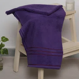 Monte Carlo Purple Cotton 350 GSM Bath Towel-picture-36