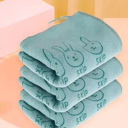 Kuber Industries 350 GSM 5 Pieces Microfiber Kitchen Towels with Hanging Loop-99