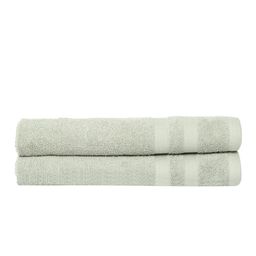 CANTABIL Pack Of 2 Green 400 GSM Textured Hand Towels-17