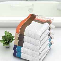 Athom Trendz Pack of 5 Cotton Lightweight Quick-Dry & High Absorbant Bath Towel-image-90