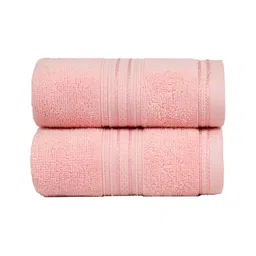 MYTRIDENT Classic Pink 2 Pieces 525 GSM Pure Cotton Super Soft Hand Towels-image-96