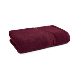 MYTRIDENT Red Striped Cotton 500 GSM Bath Towel-image-66