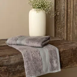 DDecor Live Beautiful Grey 650 GSM  Hand Towel-26