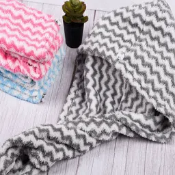 Kuber Industries Grey 3 Pieces Hair Wrapper 380 GSM-77