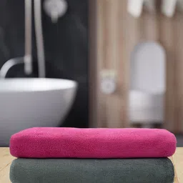 YK Kids Set Of 2 Solid 450 GSM Bath Towels-picture-16