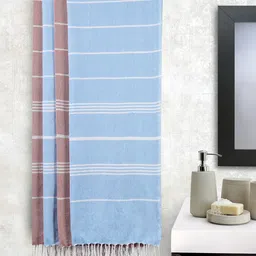 KLOTTHE Set Of 4 Striped 233 GSM Cotton Bath Towels-49