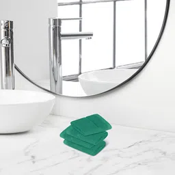 Himeya Green 4 Pieces 300 GSM Terry Cotton Face Towels-17