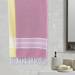 Arrabi Set Of 2 Striped 210 GSM Handwoven Cotton Bath Towels-image-51