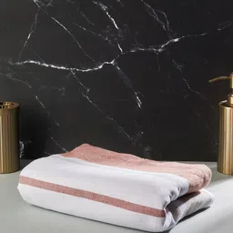 Fabindia Rust & White Striped Cotton Hand Towels-image-55