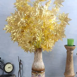 WELL ART GALLERY Gold-Toned 6Pcs Hydrangea Artificial Flowers-image-3