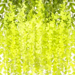 WELL ART GALLERY Green 4 Pieces Hanging Blossom Artificial Flowers-image-78