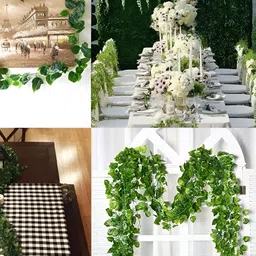 WELL ART GALLERY Green 6 Pieces Hanging Blossom Artificial Flower-image-95