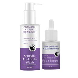 Vigini Set Of 2 2% Salicylic Acid Anti Acne Body Wash & Niacinamide Serum - 200 ml - 30 ml-14